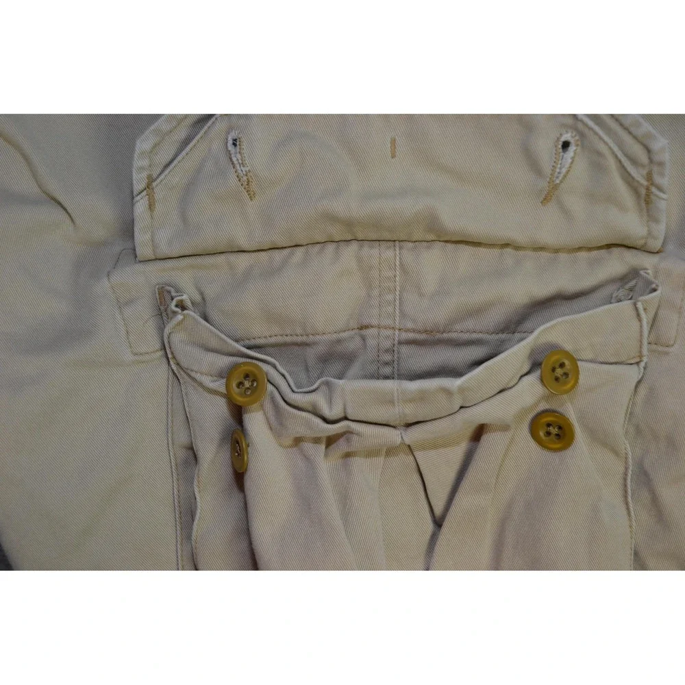 VTG‎ Polo Ralph Lauren Cargo Shorts Mens 31 Khaki Cotton Classic Polo 67 Chino